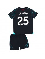 Manchester City Manuel Akanji #25 Alternativní dres pro děti 2023-24 Krátký Rukáv (+ trenýrky)